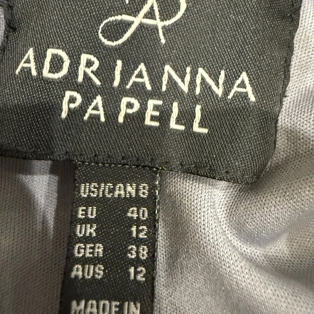 Adrianna Papell Silver Beaded Gown - Picture 4 of 4